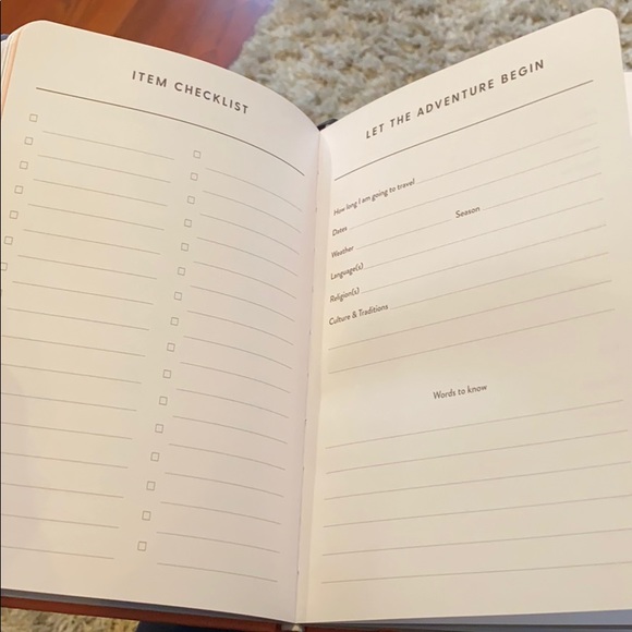 Wanderlust planner and journal for travels - Picture 9 of 13